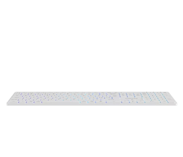 CANYON Klawiatura HKB-W11 UK/US RGB Dwa Tryby Bezprzewodowa Biała - 1348465 - zdjęcie 2